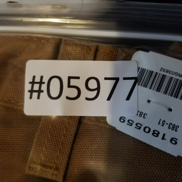 Carhartt Pants Mens 38x32 Brown High Rise Lightweight Canvas Dungaree Fit NWT - Picture 15 of 16